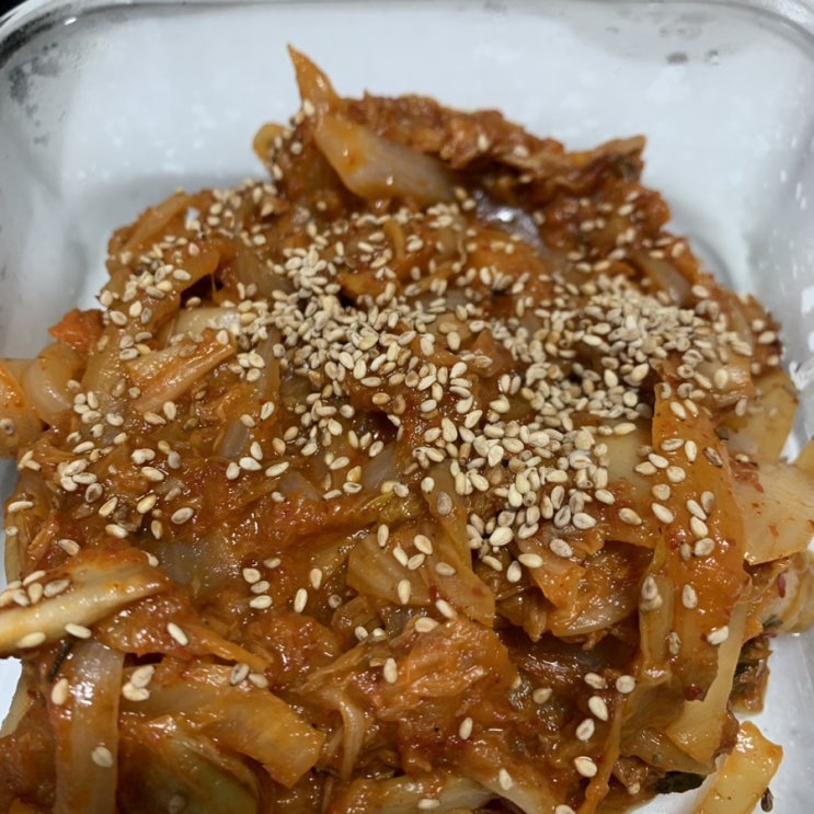  [요리] 반찬없이 밥에 비벼먹기 좋은, 참치김치볶음