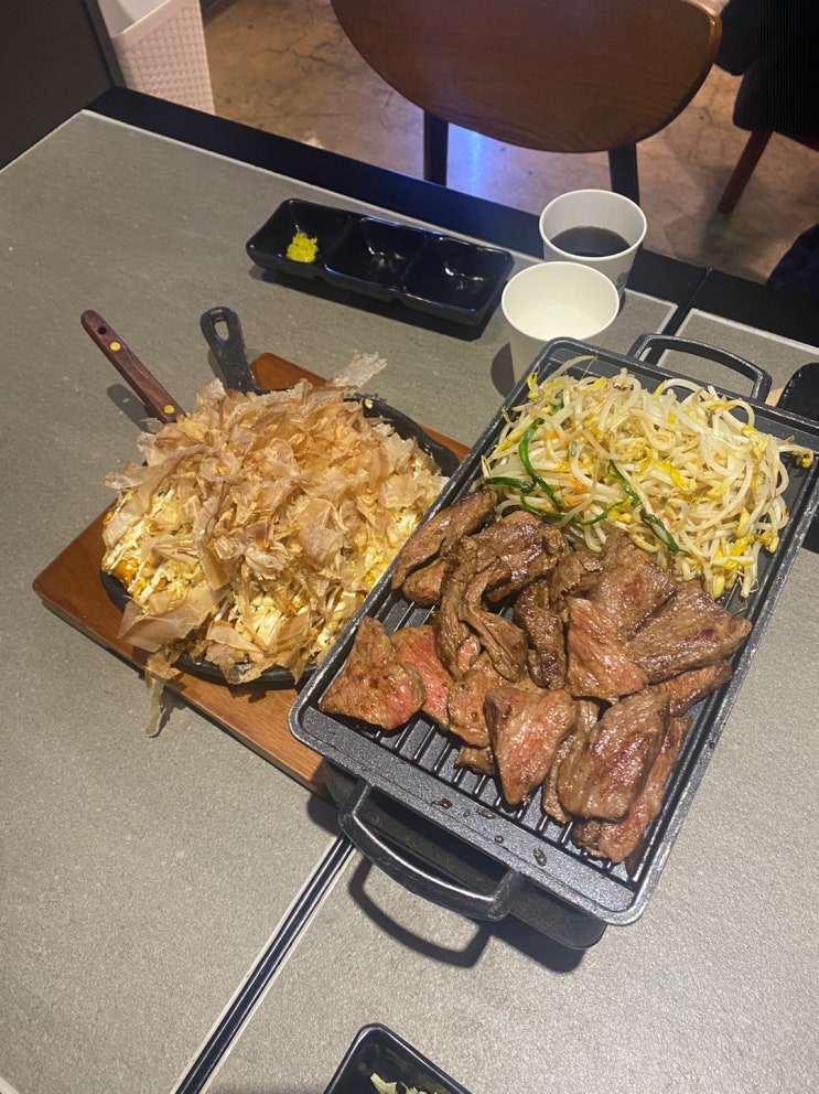  12/2 (2) 익산 철판요리:) 익산 모현동 카이치 호르몬 / 테판야끼 + 오꼬노미야끼 / 오꼬노미야끼 인생맛집