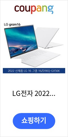 16ZD90Q-GX56K LG전자 2022 그램 16  512GB  스노우화이트 코어i5 16GB Free DOS 오늘 이가격이면 득템