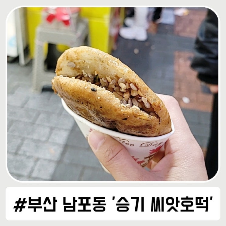 부산의 명물 부산 남포동 승기 씨앗 호떡!