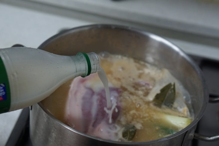  막걸리 수육 (보쌈) 만들기