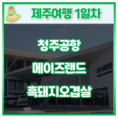  19.제주여행 후기(1일차)