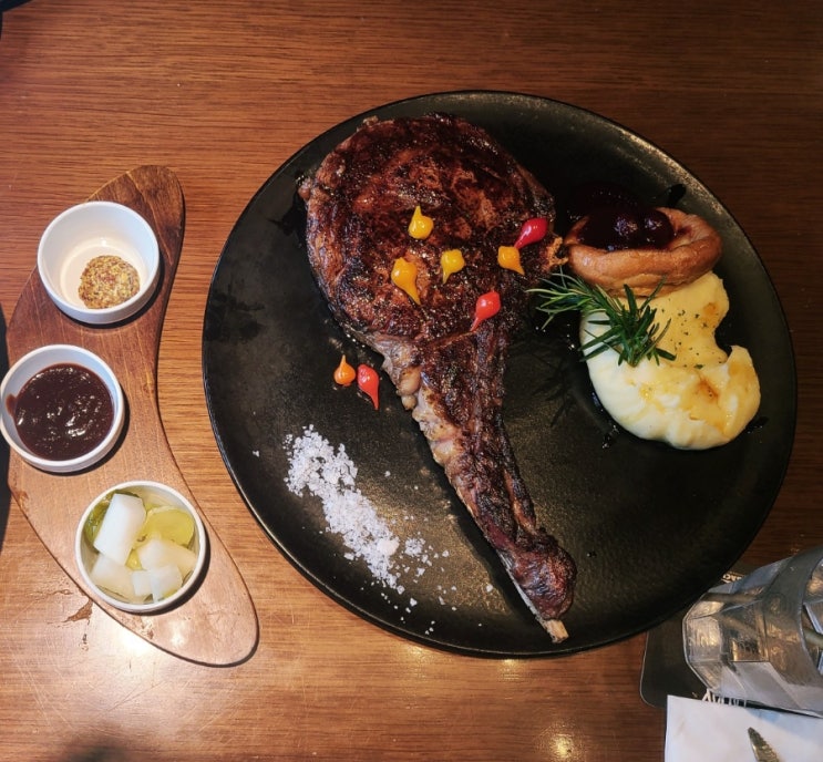 아웃백 스테이크 하우스 강남점 토마호크 마스터피스 스테이크 세트