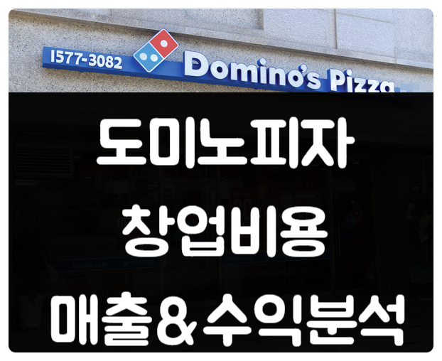 도미노피자 창업비용과 매출 및 수익분석 도미노피자 창업비용과 매출 및 수익분석
