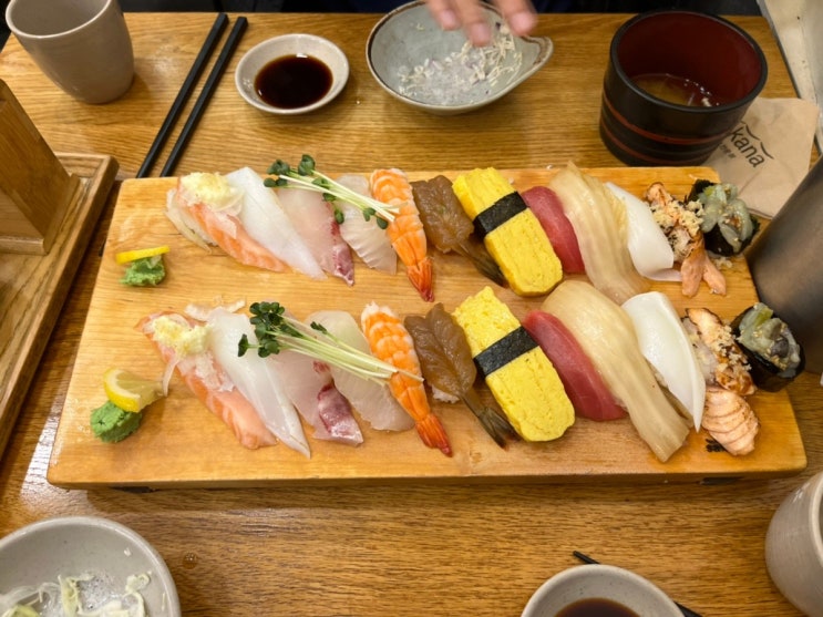  수내역 초밥 맛집 사카나에서 초밥 2인세트 먹어봤어요~