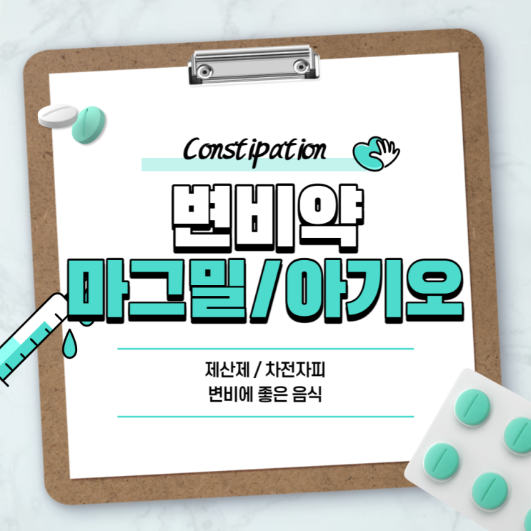  변비약 : 마그밀 아기오 【#제산제 #차전자 #차전자피 #마그밀정 #변비에 좋은 음식 #변비 해결】