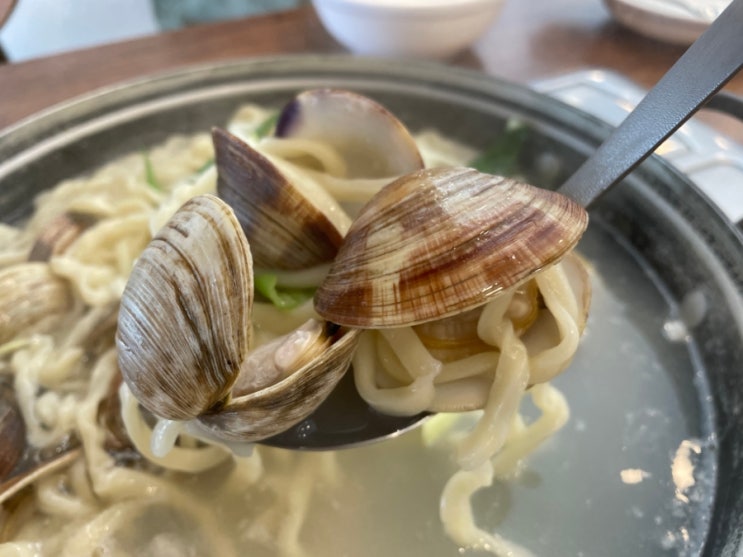  수완지구 점심 맛집 국물맛 진득한 구시포칼국수