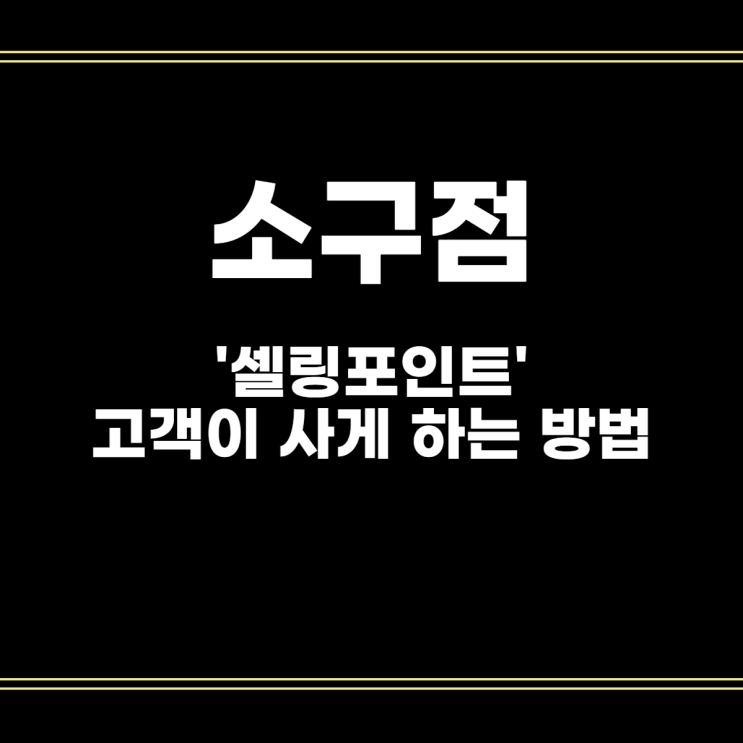  마케팅 소구점, 고객의 구매를 이끄는 방법 (USP 뜻)