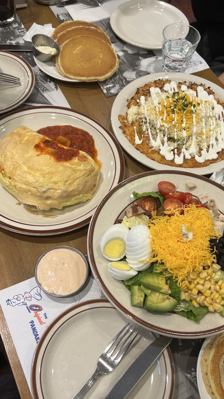  신사 브런치 맛집 오리지널 팬케이크 가로수길 | 웨이팅 메뉴추천