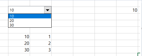 [Excel]Drop down 버튼/INDEX 명령어