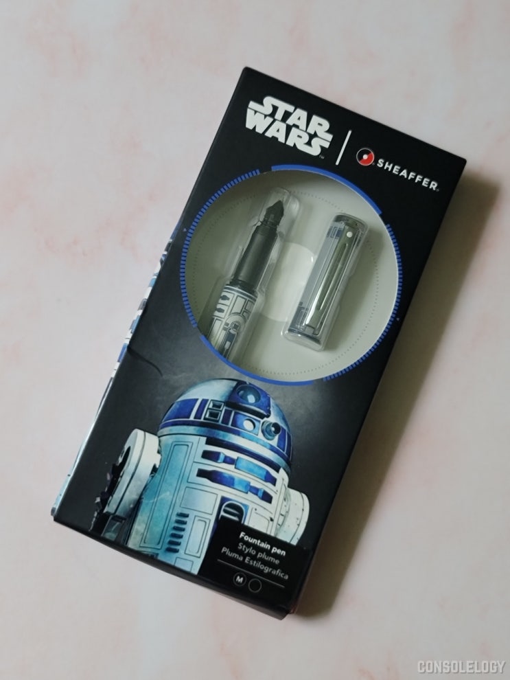  쉐퍼스타워즈 R2D2 만년필 오픈