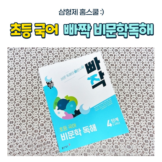  초등국어 독해문제집추천 빠작초등국어 초등비문학독해 4단계