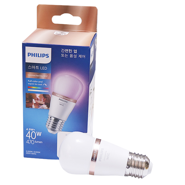 필립스 위즈 WIFI LED 미니벌브 E26 (RGB)