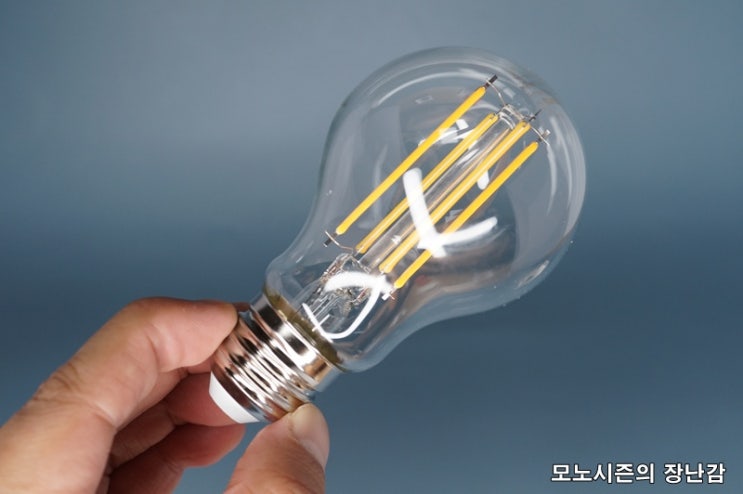 뉴올빔 투명 LED 에디슨전구 26베이스 SCL A60 6W E26 L827