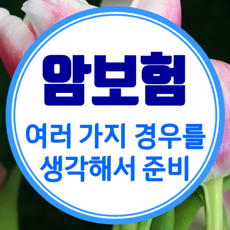  암진단금보험, 암 환자 지원 사업과 생활비 부분을 생각해서!
