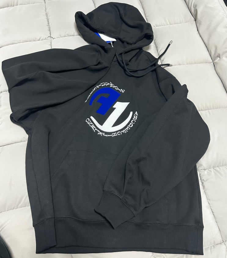  [자라X아더에러 콜라보 후드티]Ader Error x Zara Embroidery Hooded Sweatshirt Black 내돈내산