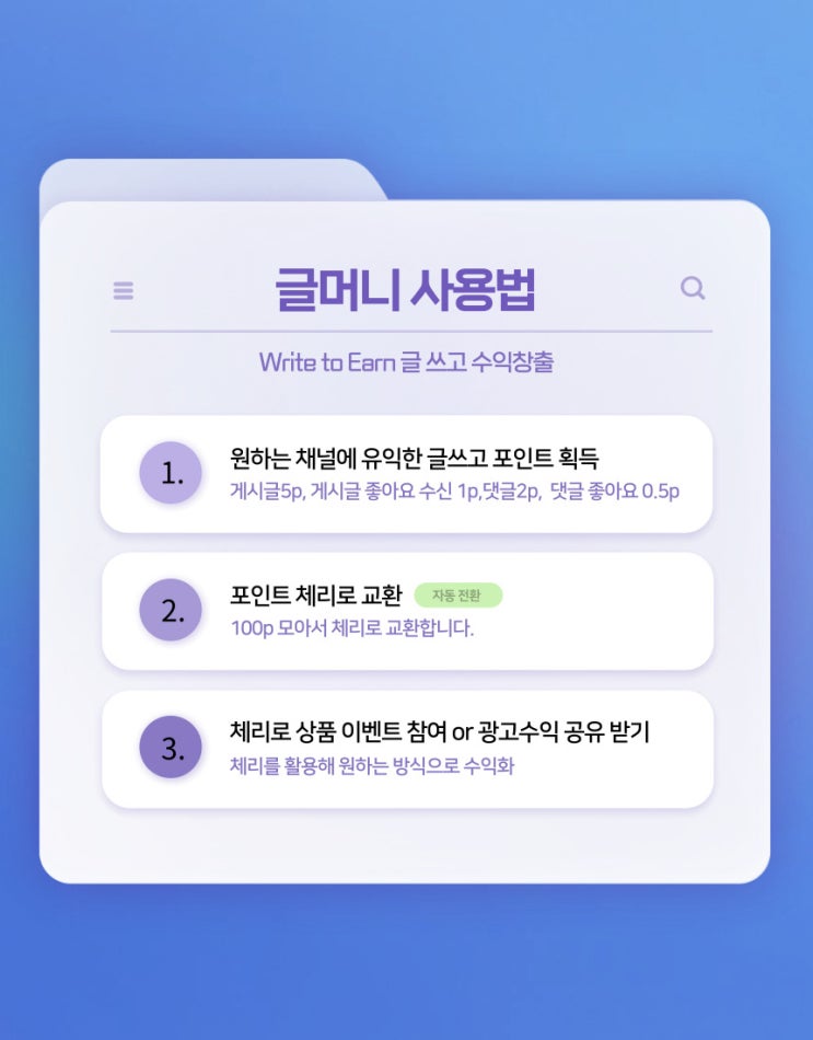  글쓰고 수익창출하는 플랫폼 글머니