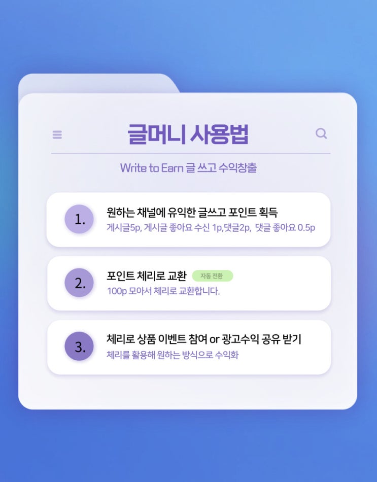 글쓰고 수익창출하는 플랫폼 글머니