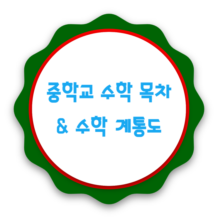 수학목차 - 중1 중2 중3 수학 무엇을 배울까요?