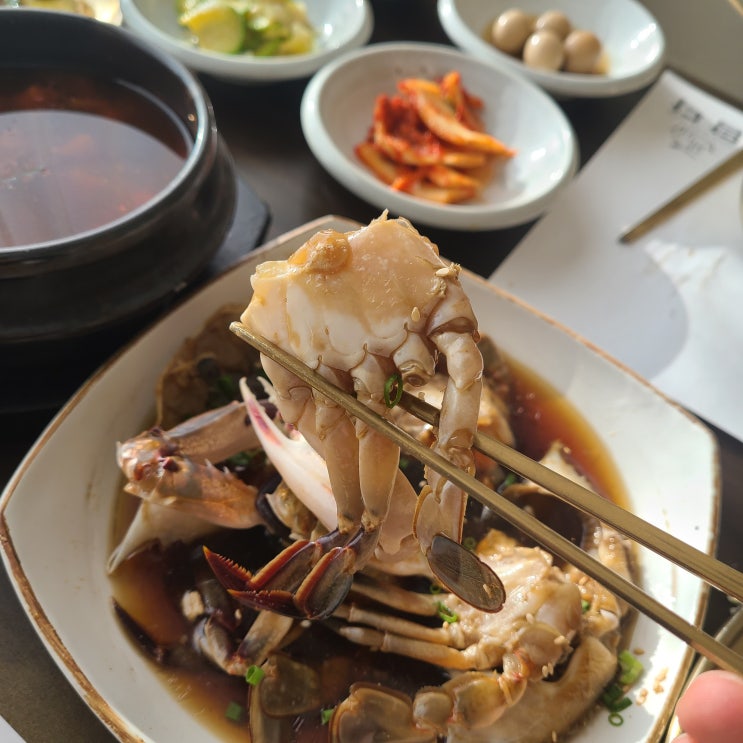  동해역맛집에서 담다에서 한정식 즐기고 우보까지