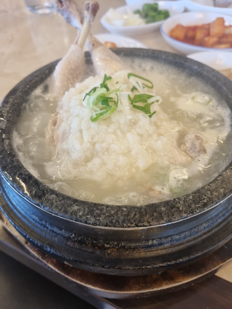  화성 동탄1신도시 백년삼계탕. 점심