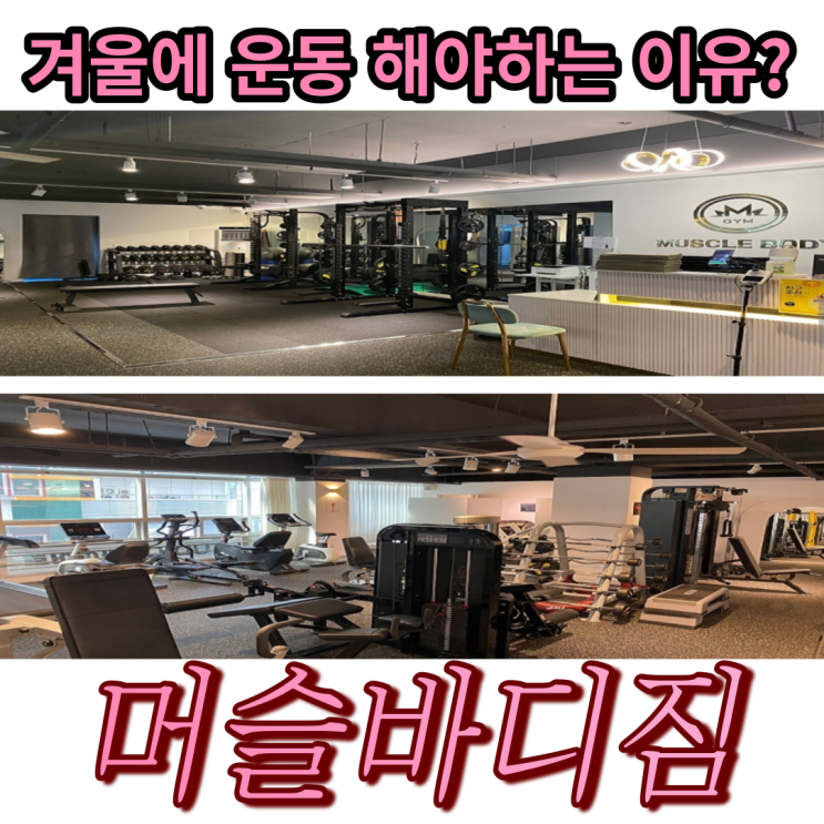  광주 첨단 헬스장  헬스 피티 PT 겨울에 운동해야 하는 이유? 머슬바디짐에서 운동하자!