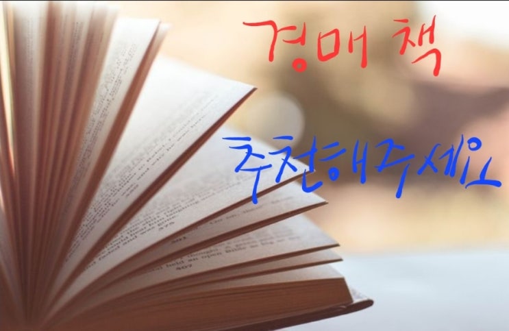  경매책 소개해주실 분?!