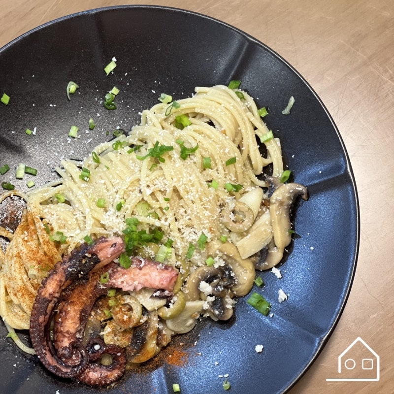 문어요리, 뽈뽀 오일 파스타 만들기! PulPo Oil Pasta