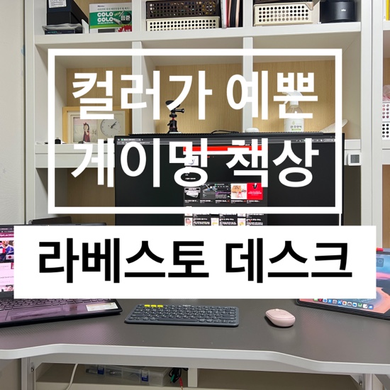  [내돈내산]라베스토 컬러풀 게이밍 책상 R1200 구입 후기