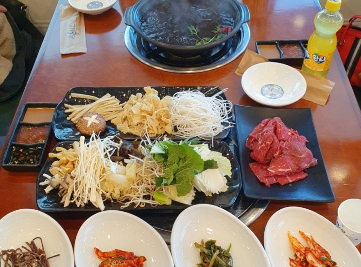 대구 전골 맛집 고기 9단 침산직영점 점심 특선 샤브식 한우 불고기전골