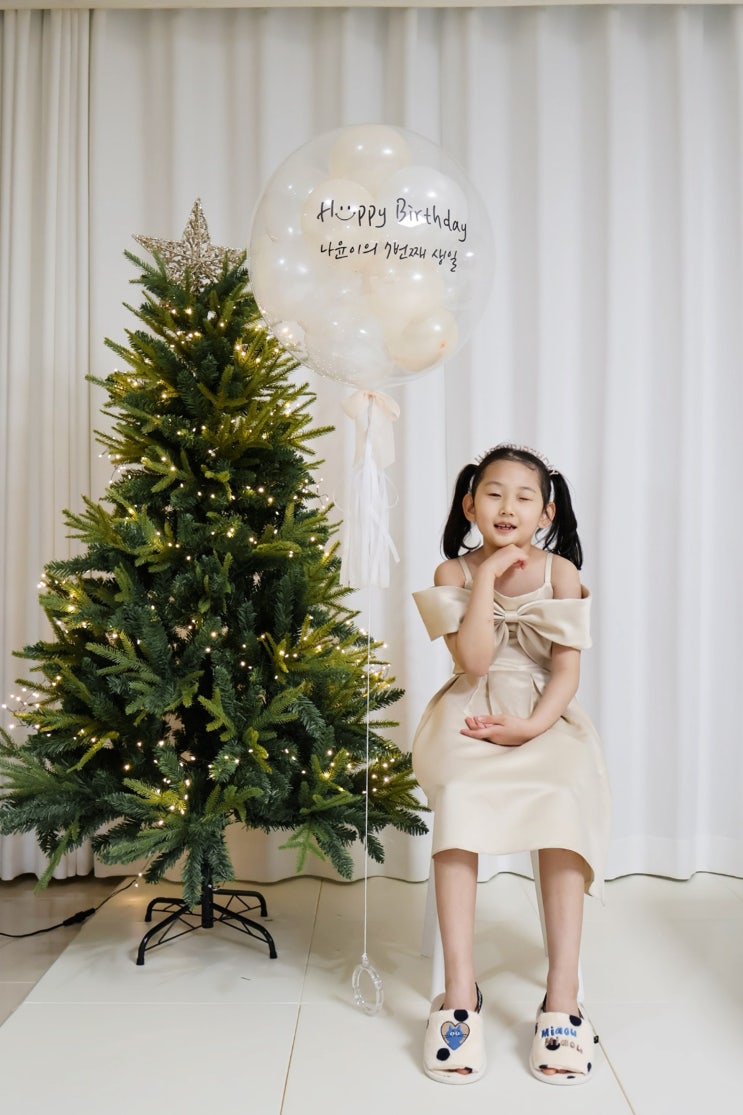  여아 생일이벤트, 레터링풍선과 공주드레스로 예쁜 추억남기기