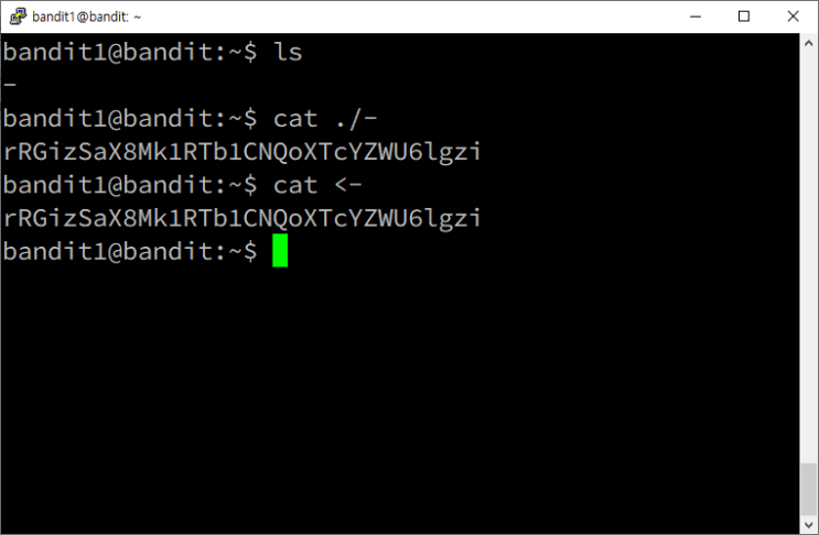  [Bandit] Level 1 → Level 2
