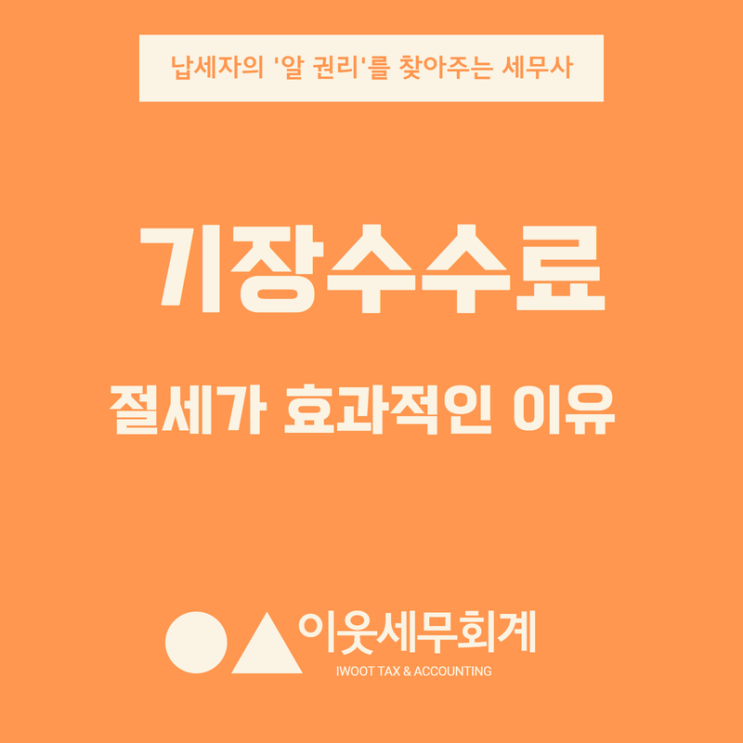  기장수수료로 세금 978만 원 아낀 사례