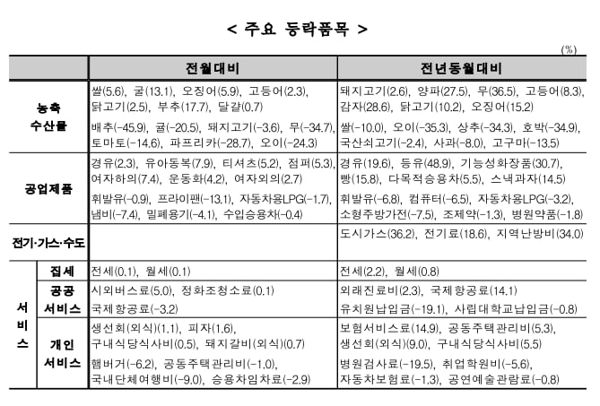  자장면·김밥도 10%대 껑충…뛰는 물가 위에 나는 외식비