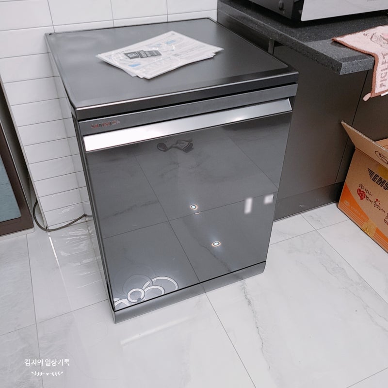 삼성 비스포크 식기세척기 12인용 프리스탠딩 설치 및 사용후기! - [DW60T8075LC]