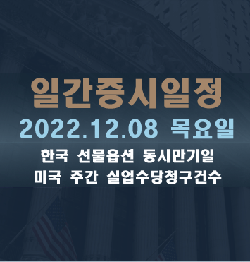  증시일정2022.12.08 목요일