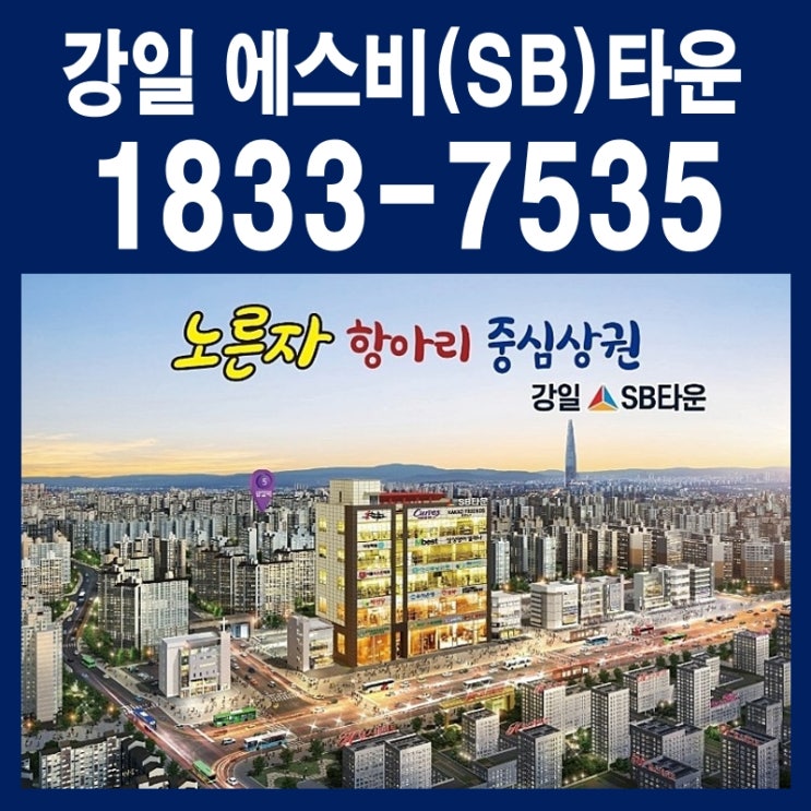  강일 에스비(SB) 타운 선임대 완료 메디컬타워 층별, 호실별 분양