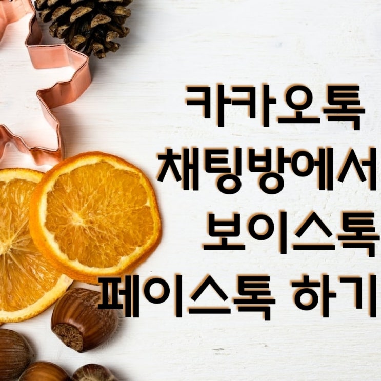  카카오톡 채팅방에서 보이스톡 페이스톡으로 재밌게 통화해 보세요