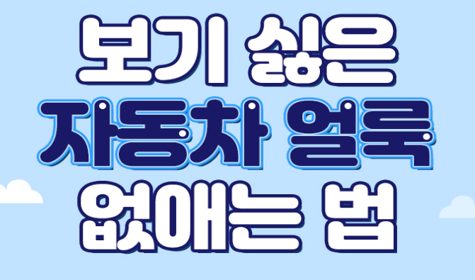  자동차 얼룩 제거하는 꿀팁