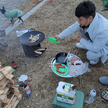  겨울의 꽃은 계방산 오토캠핑장