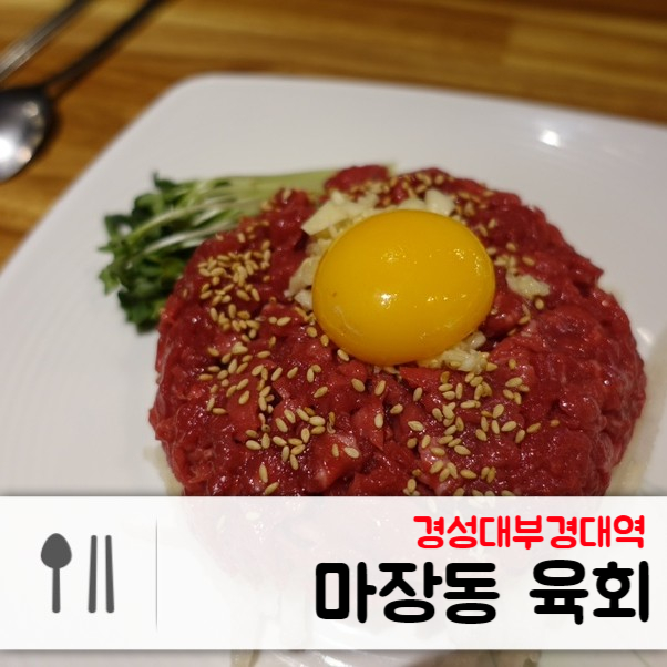 100% 생육회 맛집, 경성대부경대역 마장동 육회