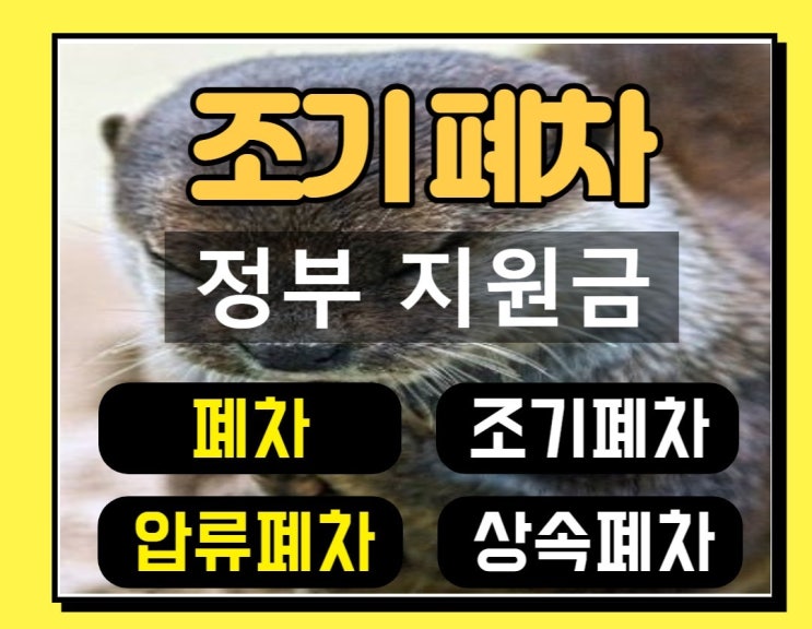  4등급 5등급 조기폐차 보조금 받자~