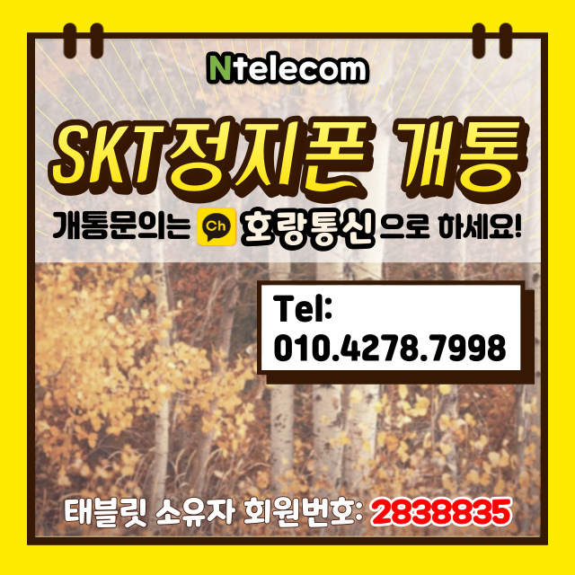 SKT정지폰 개통할 수 있습니다 SKT정지폰 개통할 수 있습니다