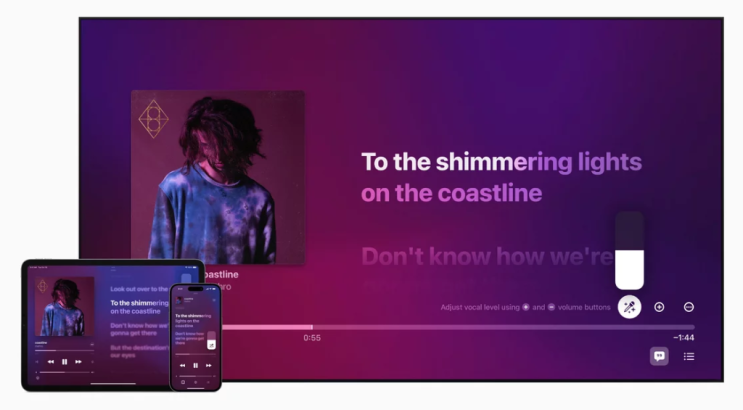 Apple Music에 가라오케의 밤이 다가오고 있다고 회사는 말합니다. Apple Music에 가라오케의 밤이 다가오고 있다고 회사는 말합니다.