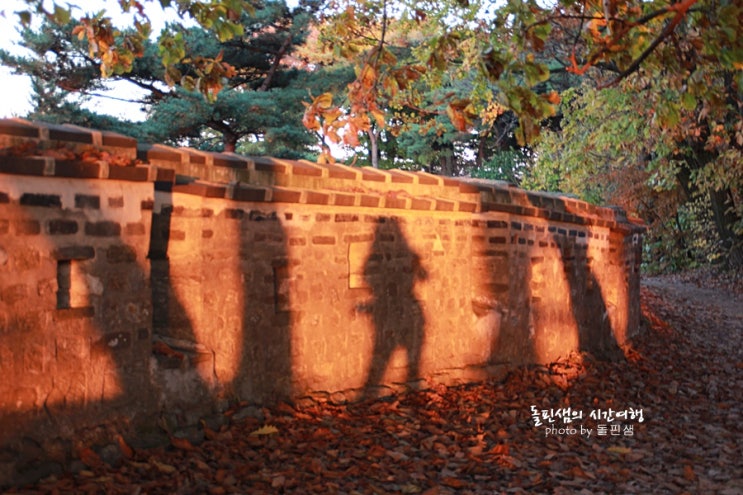 유네스코 세계문화유산 남한산성 서문 성벽에 나를 드리우다