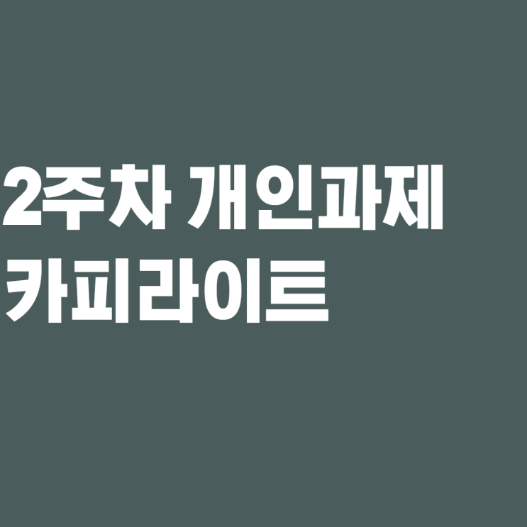  [제로베이스 콘텐츠 마케팅 스쿨 4기] 2주차 카피라이트 성공 실패 사례 개인 과제