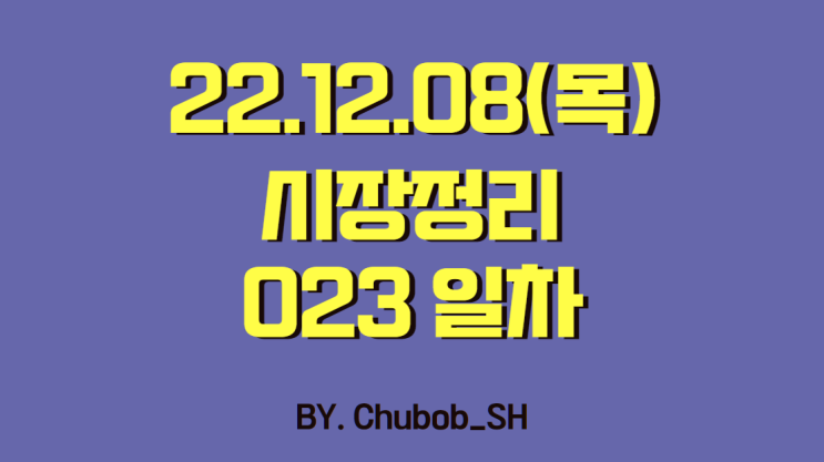  22.12.08(목) 시장정리 023일차