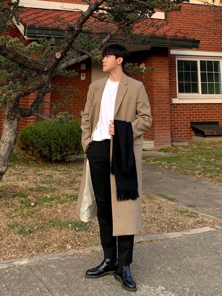  데꼬로소 울 히든 싱글 롱 코트 후기