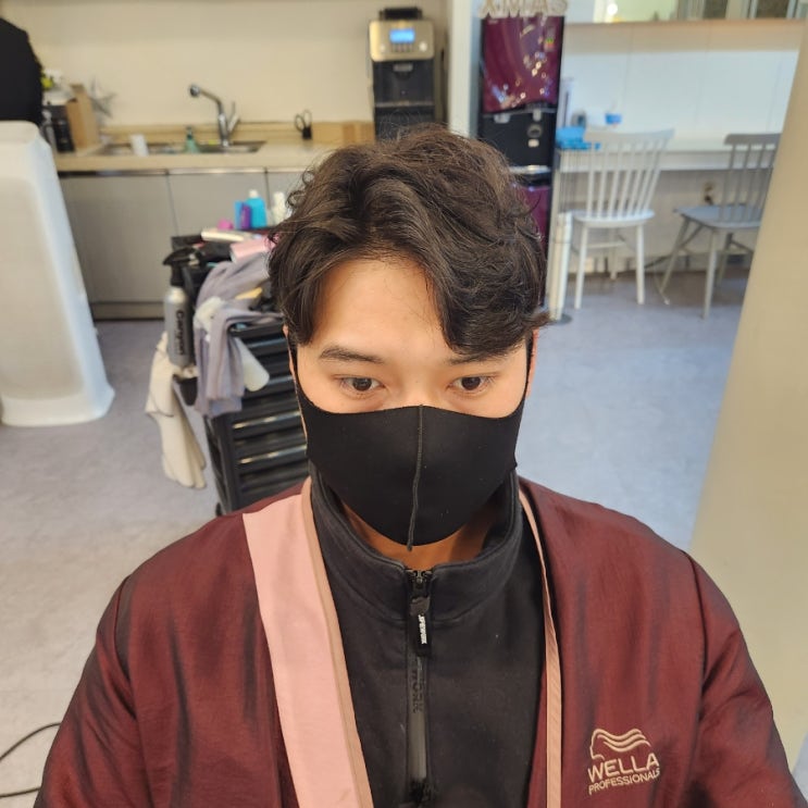  전대후문미용실 헤어봄 남자 가르마펌 후기