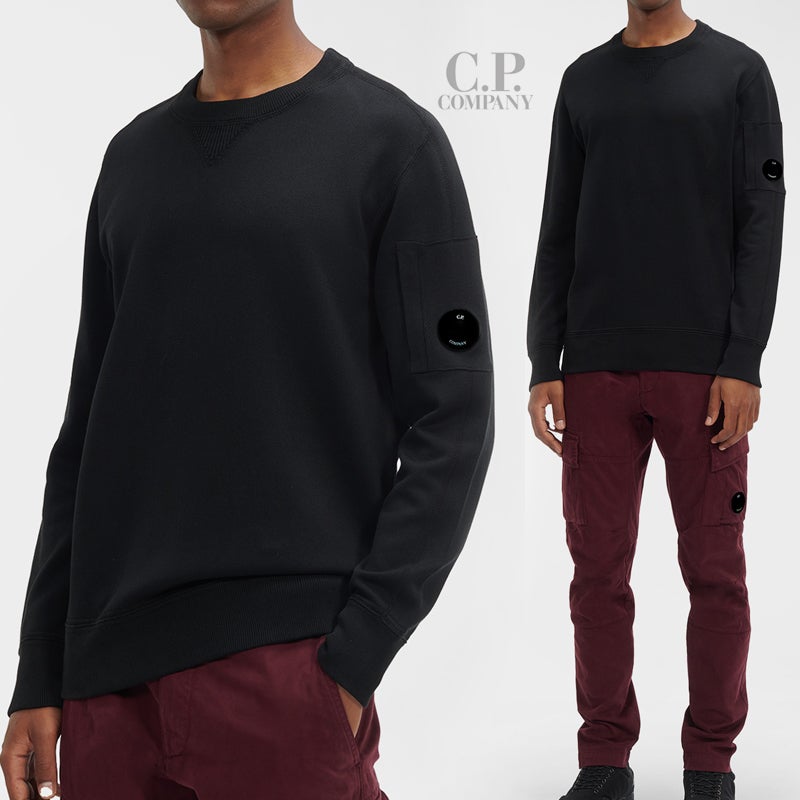 CP컴퍼니 22FW CASUAL 코튼 브이넥라인 니트 BK